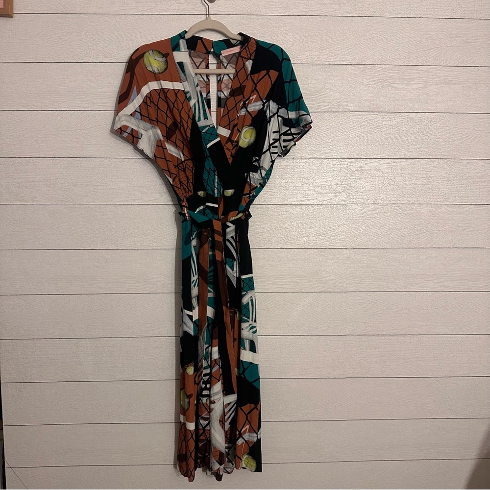 Tomcsanyi Budapest Court Print Kimono Jumpsuit Medium - Picture 3 of 10